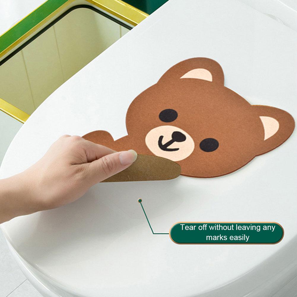 Hoạt Hình Miếng Dán Khử Mùi toilet h2l2 Hình Gấu Thỏ Ếch Đáng Yêu