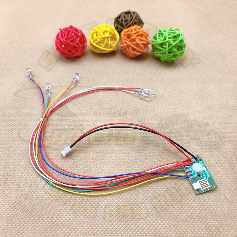 Đèn LED nháy nhiều màu trang trí cho máy bay mô hình Su27 Zy740 Mig740