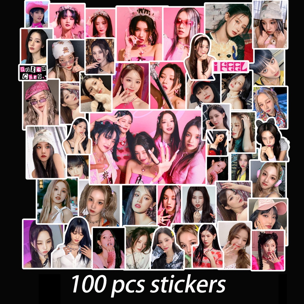 GIDLE Album HEAT Sticker G-IDLE MINNIE Phone Luggage Laptop Decor Stickers