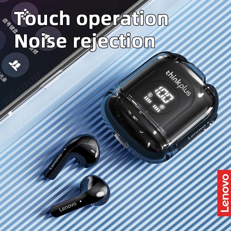 Lenovo Tai Nghe bluetooth 5.0 Không Dây Chống Nước Có mic Điều Khiển Cảm Ứng tws