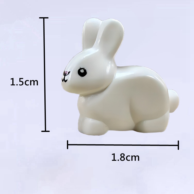 Bộ 9 Mô Hình Đồ Chơi Công Viên Động Vật Thỏ Đáng Yêu diy Mừng Năm Mới Cho Trẻ Em