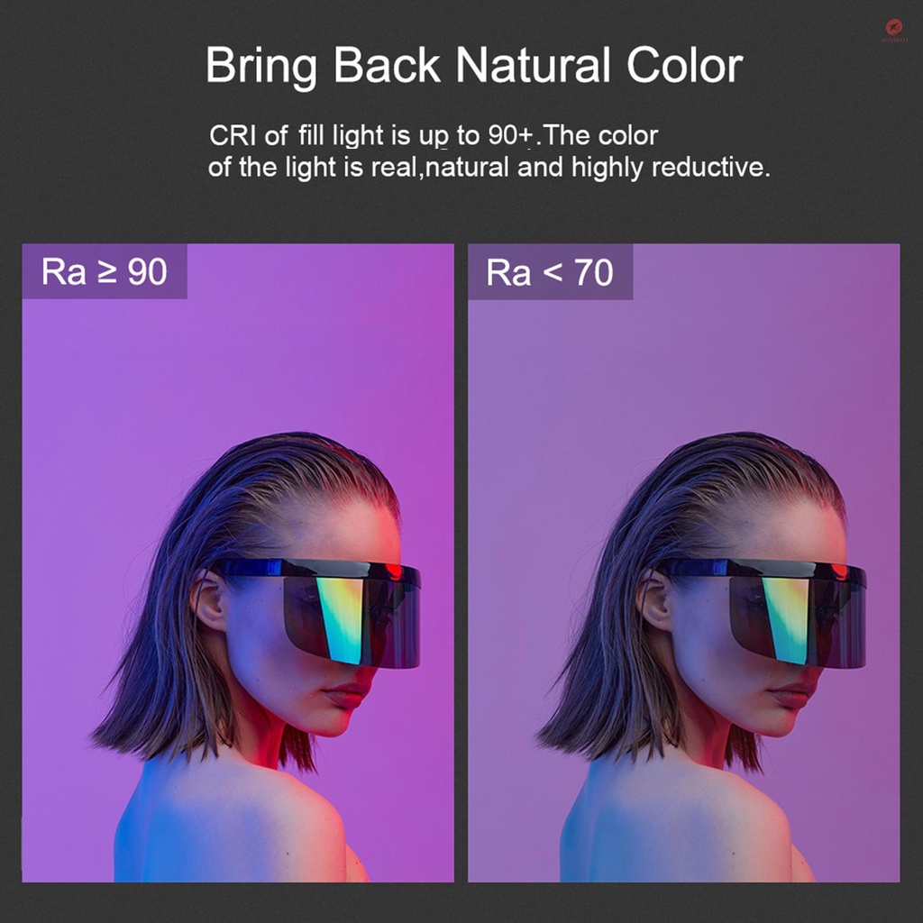 Đèn led rgb Quay video Cầm Tay 3000k-6500k 18 Hiệu Ứng Ánh Sáng Tích Hợp Pin Cho Chân Dung live Stream