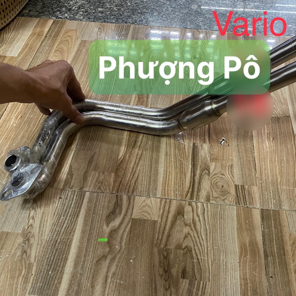 Cổ pô inox 304 gắn lon 4road & DranTurismo cho Vario/SHVN/AB 125-150 /Click THÁI /VISION /SH MODE/AB-VARIO 160 vv