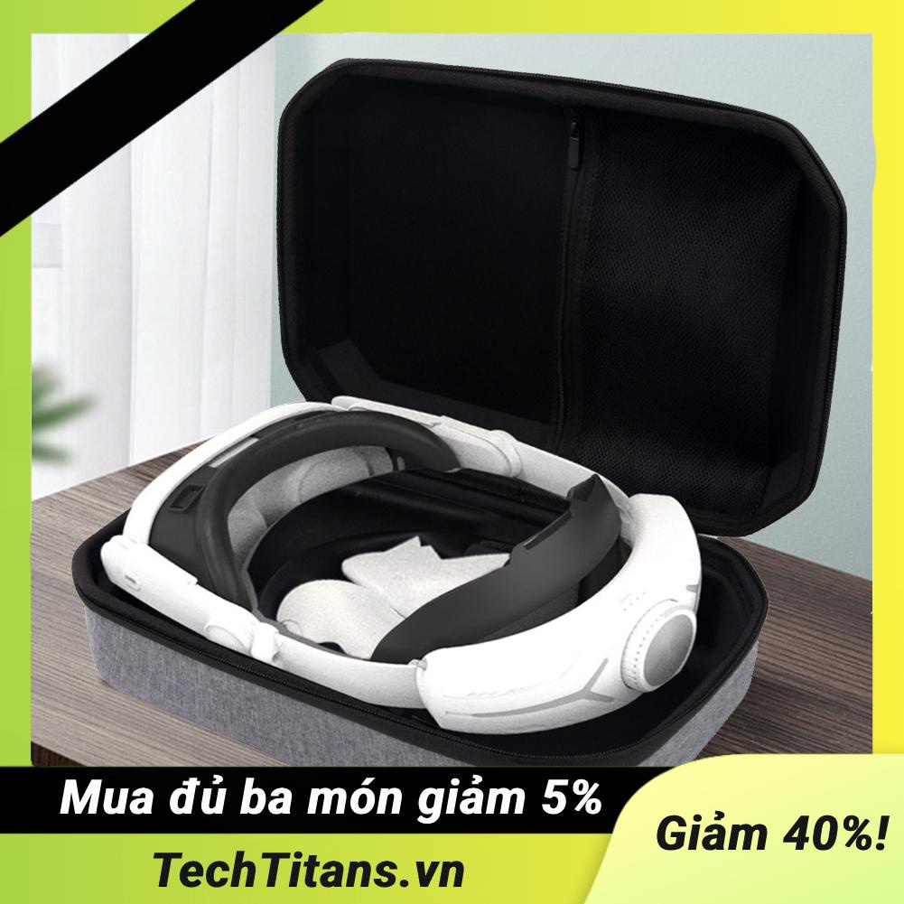 Vỏ Cứng Bảo Vệ Hộp Sạc Tai Nghe meta quest 3 vr Chống Sốc Chống Thấm Nước