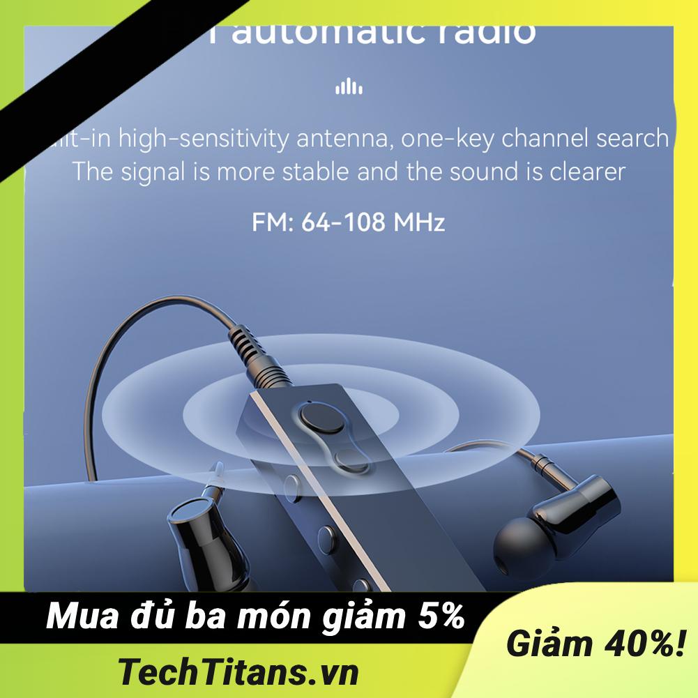 Đài fm radio bluetooth 200mah Cầm Tay Tích Hợp mic Tiện Lợi Dành Cho Gia Đình
