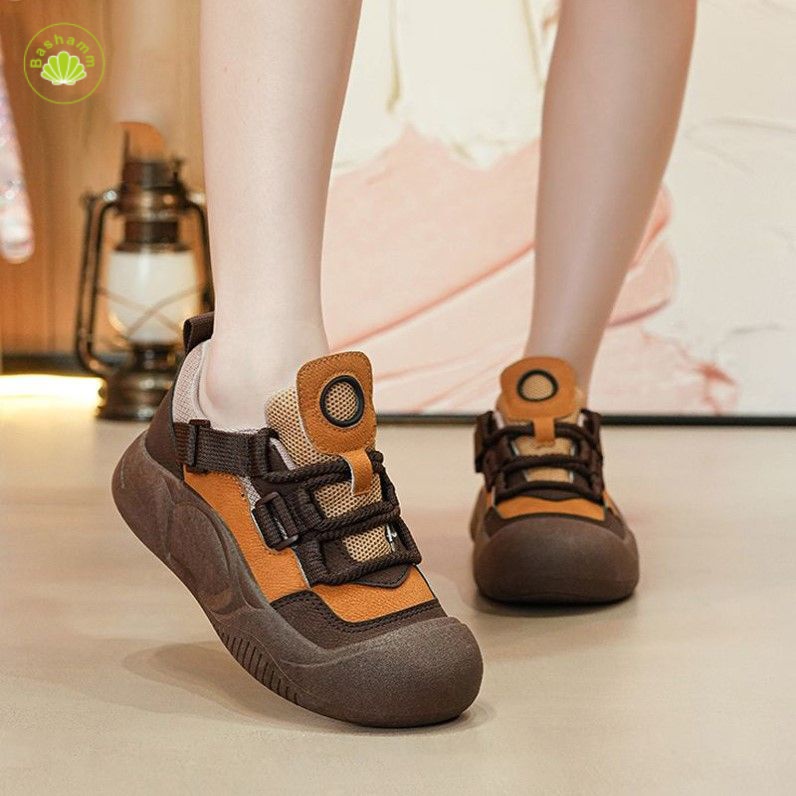 Bashamm Giày Thể Thao mary jane Đế Mềm Siêu Nhẹ Thời Trang Mùa Thu 2023 Cho Nữ