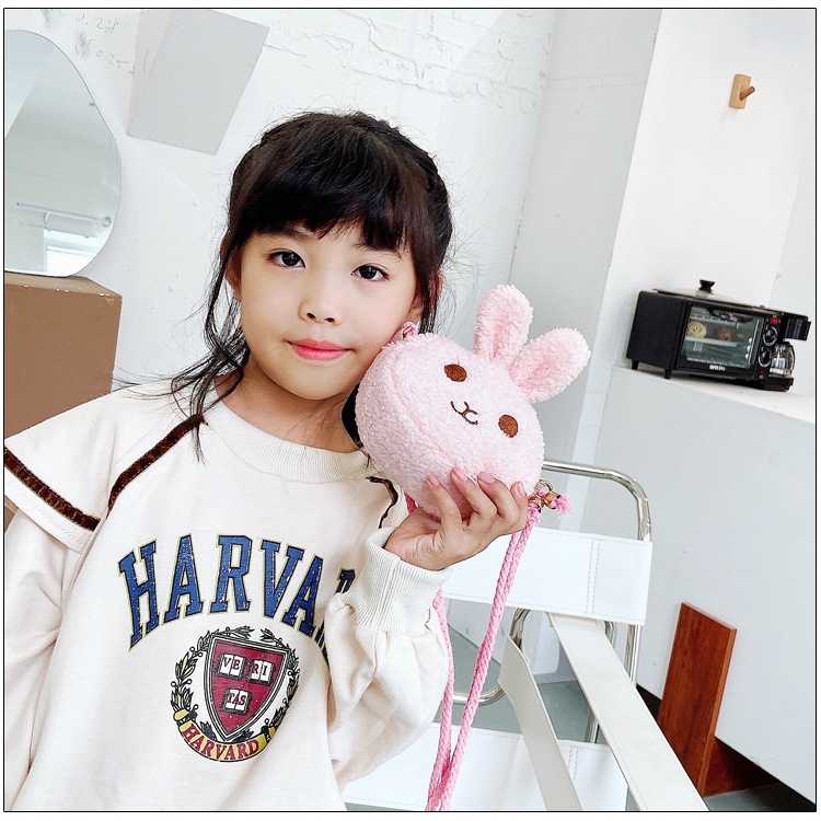 Mới Túi Đeo Chéo Hình Thỏ Xinh Xắn Dành Cho Bé Gái