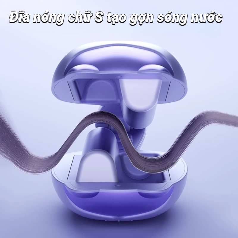 Máy Uốn Tóc Hình Mèo Hồng Dễ Thương Máy Uốn Sóng Nước Cầm Tay 32mm Giúp Tạo Kiểu Nhanh Chóng - Kèm Kẹp Và Lược