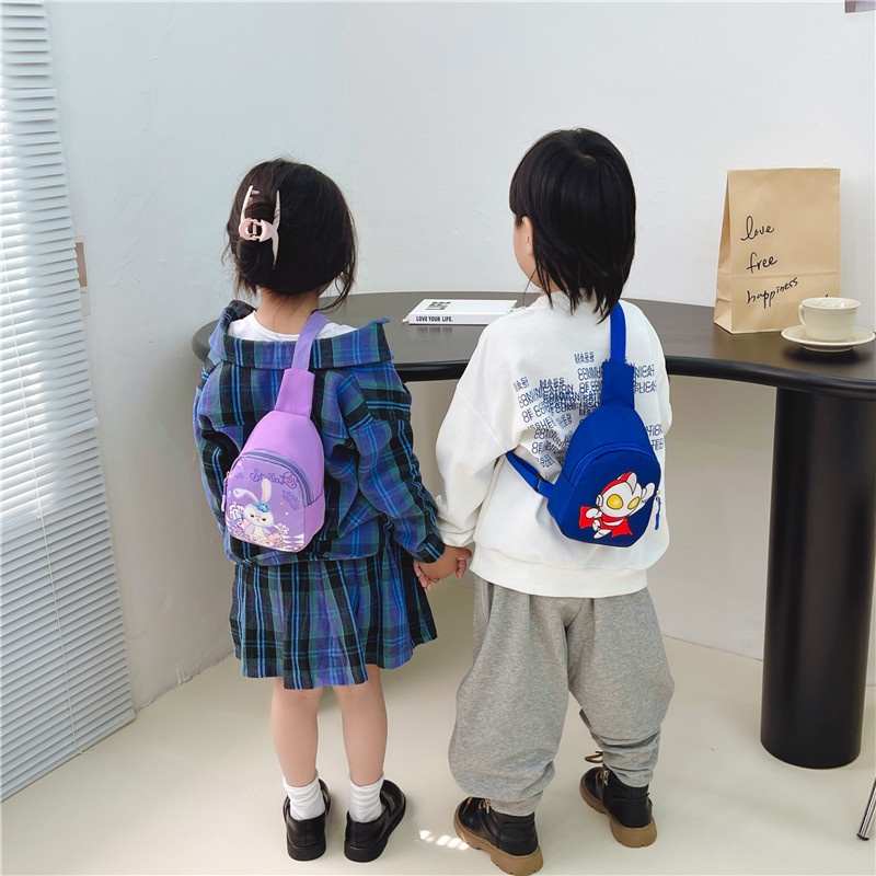 Hoạt Hình Túi Đeo Chéo Ngực Siêu Nhẹ Thời Trang Cá Tính Dành Cho Bé