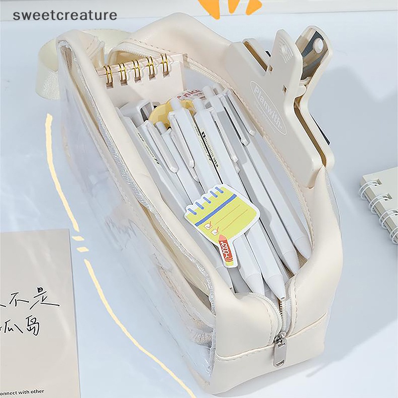 Túi Đựng Bút Trong Suốt Sức Chứa Lớn Chống Thấm Nước