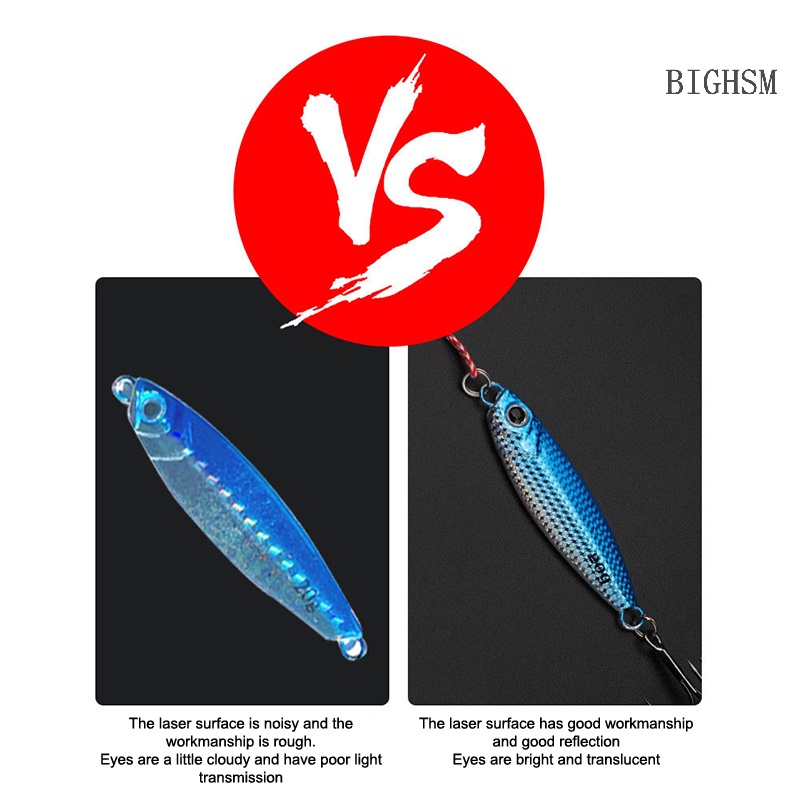 Bighsm Mồi Câu Cá Nhân Tạo Bằng Kim Loại Có Lưỡi Câu skk 7g 10g 15g 20g