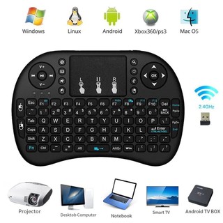 Bàn phím mini bluetooth kiêm chuột i8 - Bàn phím kiêm chuột không dây I8. I8 Mini Wireless Keyboard 2.4G Air Mouse