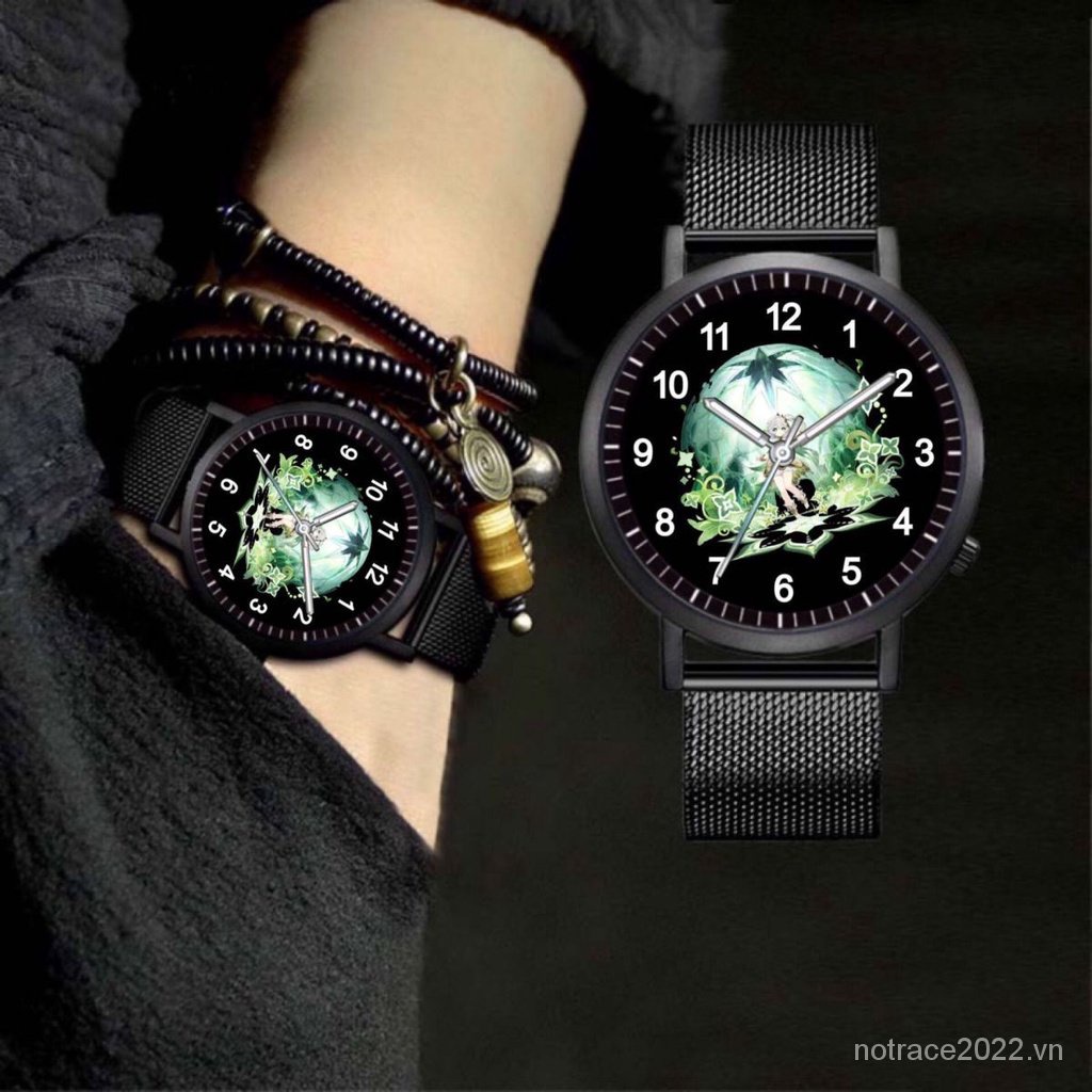 ★Genshin Impact★Nahida & scaramouche Đồng Hồ Thạch Anh Chống Nước Phát Quang Độc Đáo