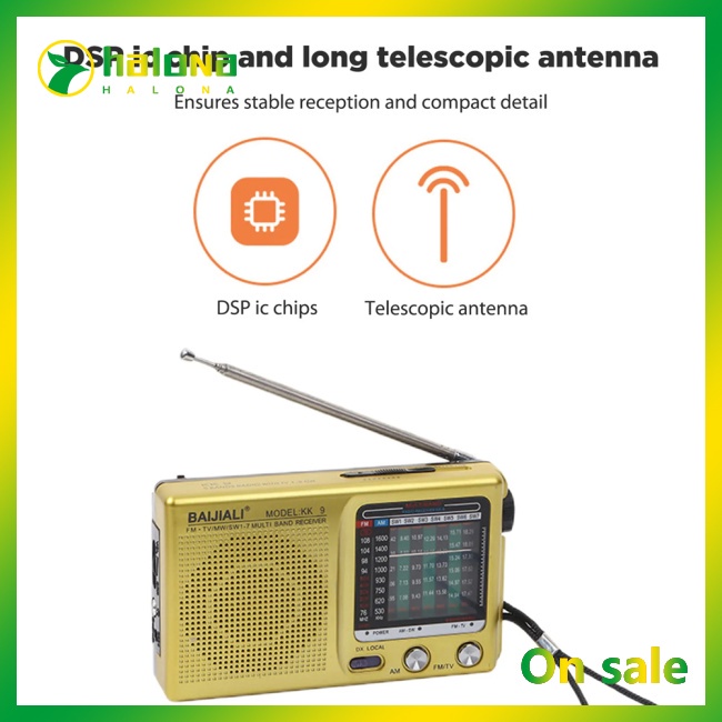 Bộ Pin radio Cầm Tay Chạy Bằng Pin Dài Được Được Chạy Bằng Sóng Tốt Nhất Cho Bão Hk9 weather Wh9 weather / am / fm / fm