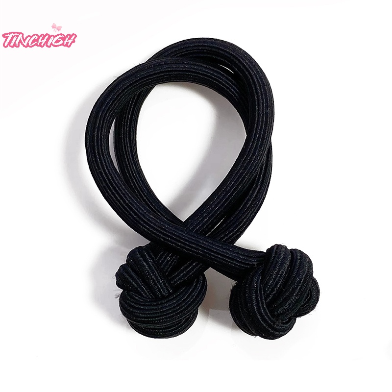 Dây Cột Tóc Cao Su Co Giãn Dày Dặn Siêu Bền Thiết Kế Đơn Giản Dễ Thương Cho Nữ