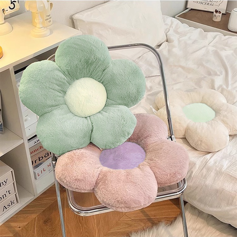 Gối Đệm Ngồi Mềm Mại Hình Bông Hoa Màu Kẹo Đơn Giản Trang Trí Nhà Cửa / Văn Phòng