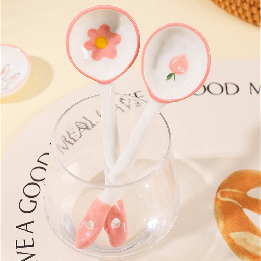 ⚡VẬN CHUYỂN NHANH CHÓNG⚡⚡ Muỗng Có Tay Cầm Dài Hoạt Hình Thìa Tráng Miệng Dâu Tây đáng Yêu Nhà Hàng Thời Trang Thìa Dâu Tây Muỗng Hoạt Hình Kiểu Nhật Bản Bền Lâu