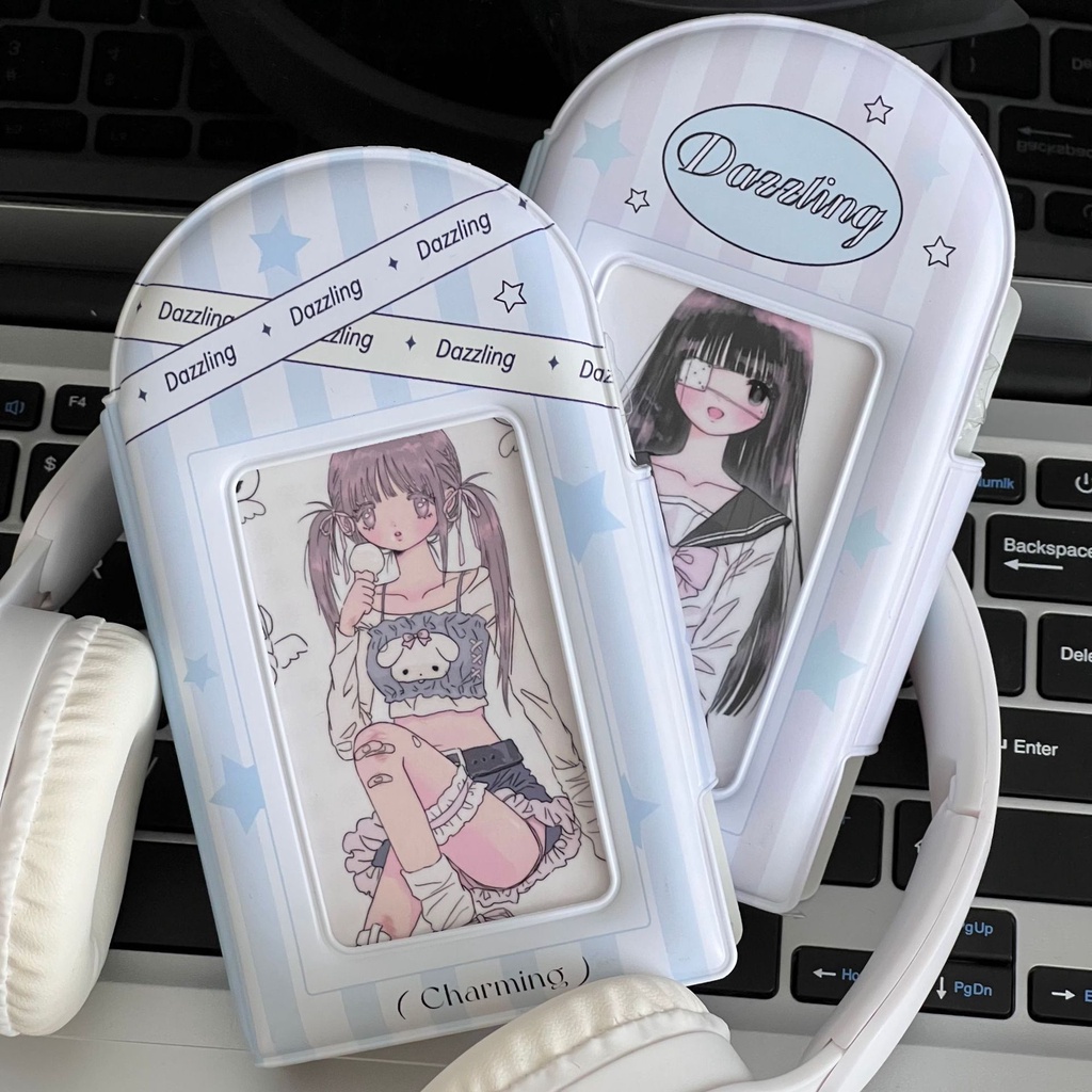 Ví Đựng Thẻ idol Nhỏ Gọn Có Dây Đeo ins palace Giá Đỡ