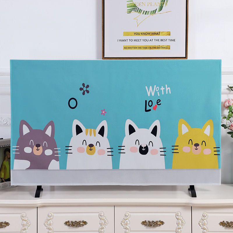 Hàng tồn kho Euro phong cách vải TV bụi bìa 42/55/65 inch máy tính để bàn treo màn hình cong Univers