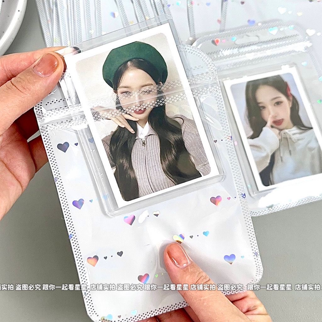 Bộ 10 Túi Đựng Ảnh 10 * 15cm Hình Trái Tim