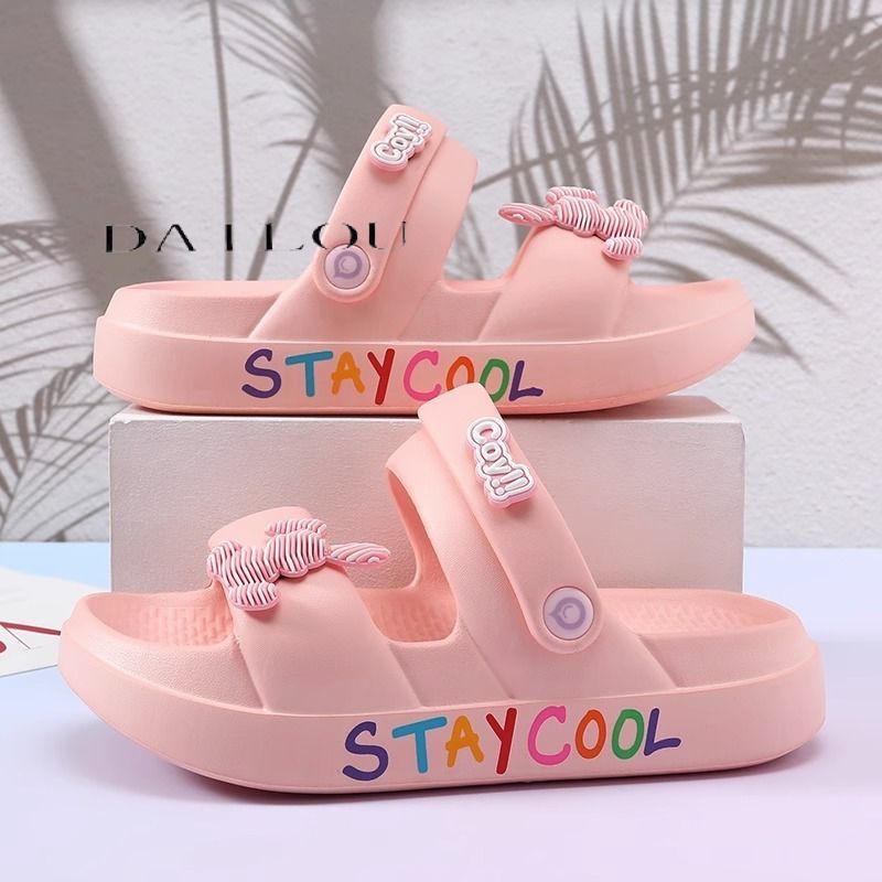 DAILOU  dép nữ dép sandal nữ 2023 hotsale Phối hợp dễ dàng Bảnh bao Độc đáo Thấm hút mồ hôi B98G23A003R 44Z231031