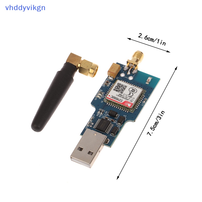 1 Bộ Mô Đun vhdd usb Sang gsm Băng Tần gsm gprs sim800c Có Ăng Ten Cho wifi Không Dây - Tương Thích sms vn