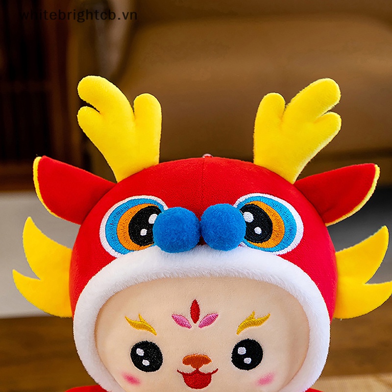 Búp Bê Nhồi Bông Hình Rồng Năm Mới Của Trung Hoa Kích Thước 12cm