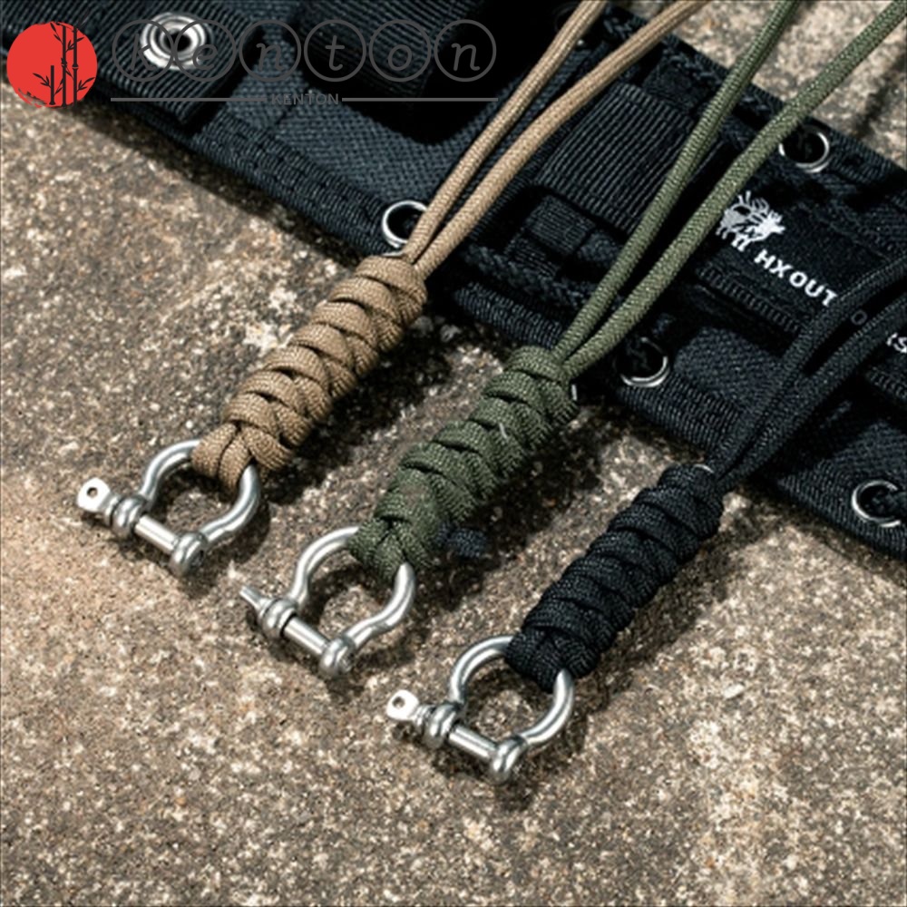 Kenton Móc Chìa Khóa Dây Dù Bện Thủ Công Chống Thất Lạc Tiện Dụng