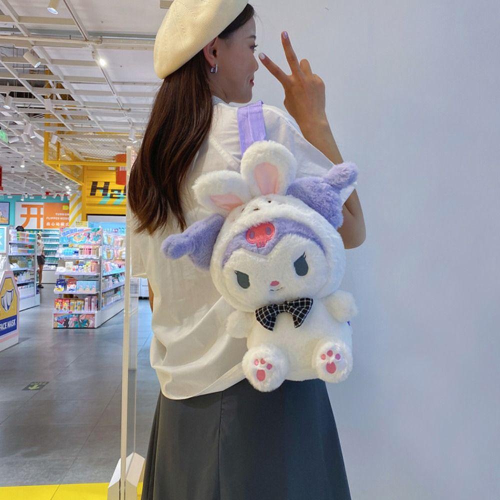 Ba Lô Nhồi Bông Mềm Mại Hình Gấu Bông cinnamoroll melody Dễ Thương