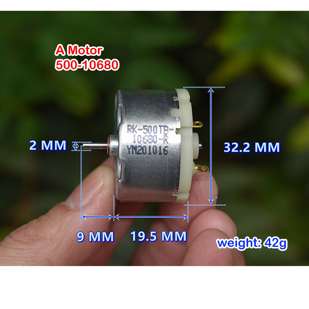 Dc Động Cơ Chổi Than 32mm dc12v 4000rpm rk-500tb-10680