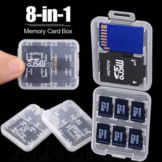 Hộp Đựng Thẻ Nhớ micro sd / Thẻ Nhớ mini sdhc tf ms 8 Trong 1 Mang Đi Du Lịch Tiện Lợi Ốp