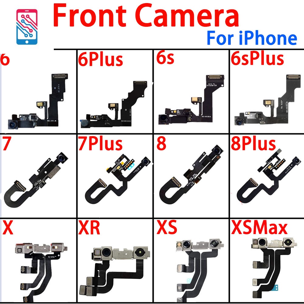Camera Trước Có Cáp Cảm Biến Chuyển Động Cho iphone 6 6p 6s 7 7p 8 plus x xr xs max