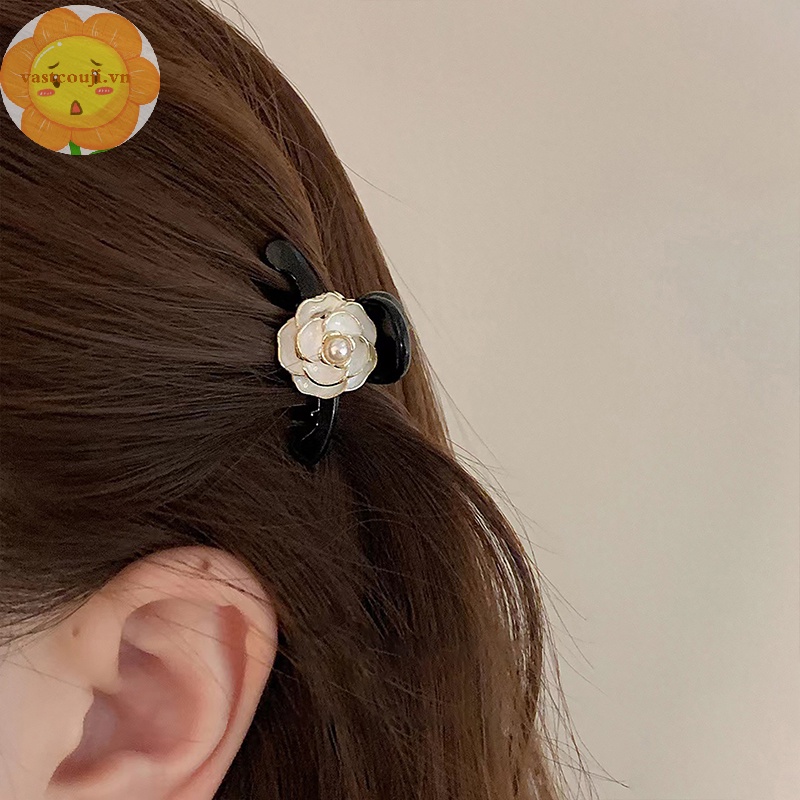 Vastji Kẹp Tóc Hình Hoa Trà Phong Cách retro Cho Nữ vn