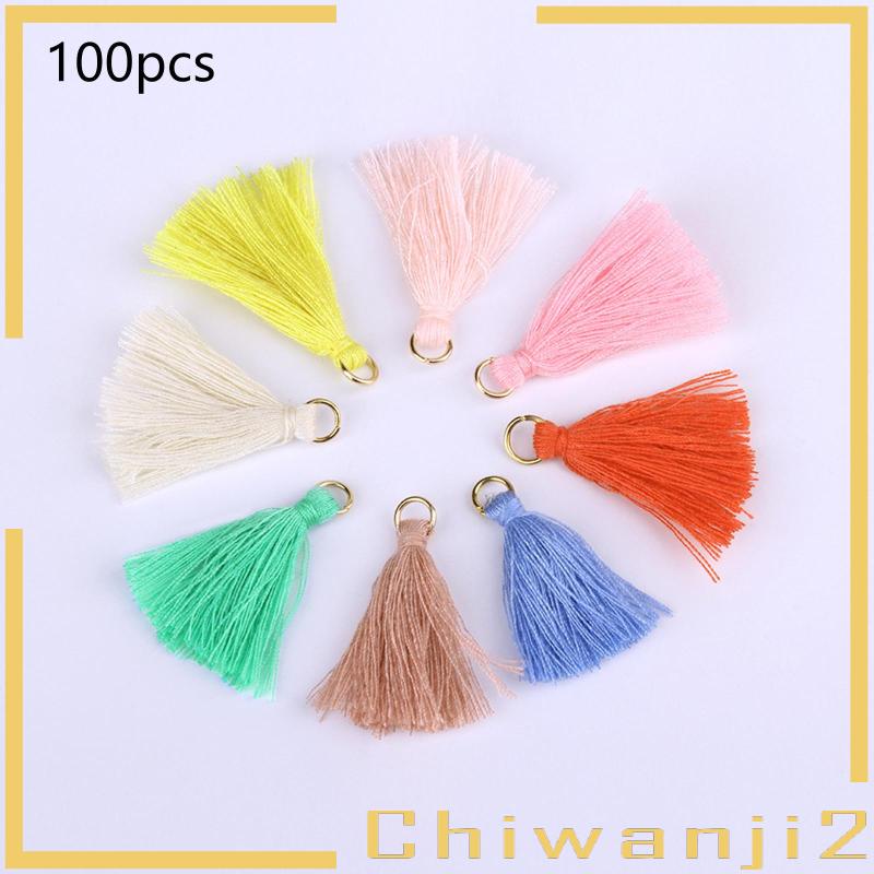 Bộ 100 Dây Tua Rua Lụa Nhiều Màu Sắc 3.5cm 100 Cái 3cm