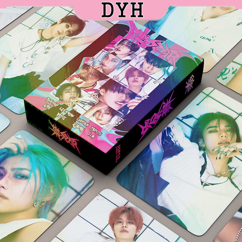 Dyh Hộp 55 Tấm Thẻ Hình lomo Nhóm Nhạc kpop stray kids