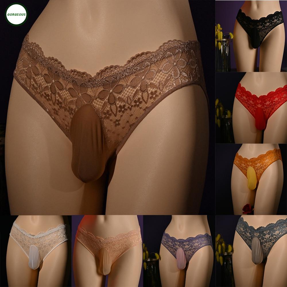 New Coming~Mens Underwear See Through Ball Pouch Briefs Crotchless Slight Stretch#Home Essentialses