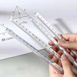 Thước thẳng trong suốt hình tam giác 15cm / 20cm