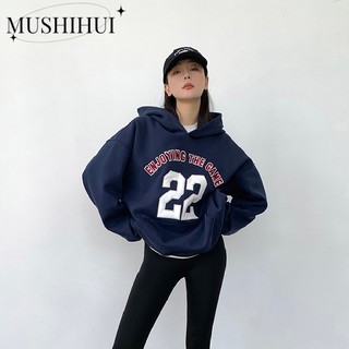 Mushihui áo khoác hoodie áo khoác nữ zip hoodie trendy casual unique korean wwy23b09ao 45z231110