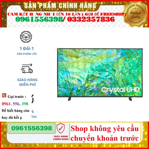 new Tivi Samsung 43 inch Crystal UHD 4K CU8000 |