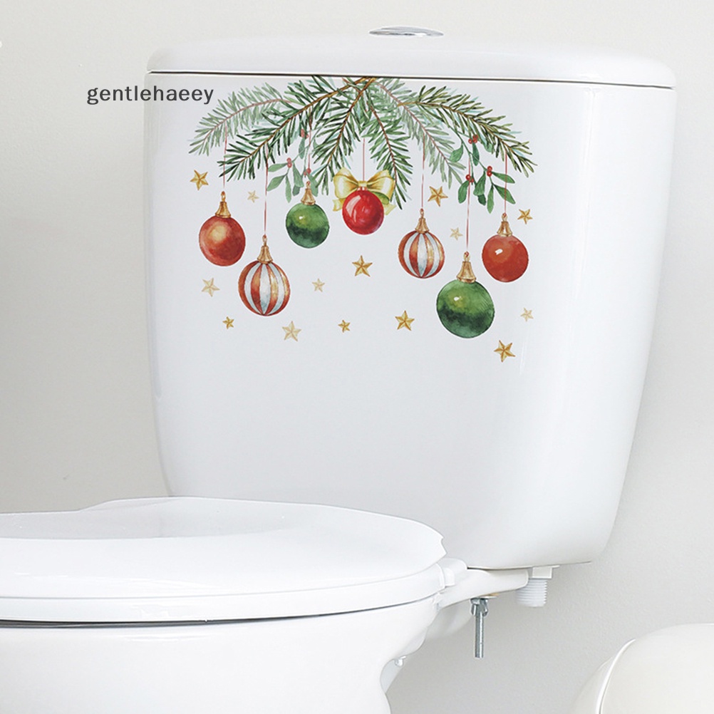 Nhãn Dán Tường Tự Dính Họa Tiết Giáng Sinh Trang Trí Nhà Cửa
