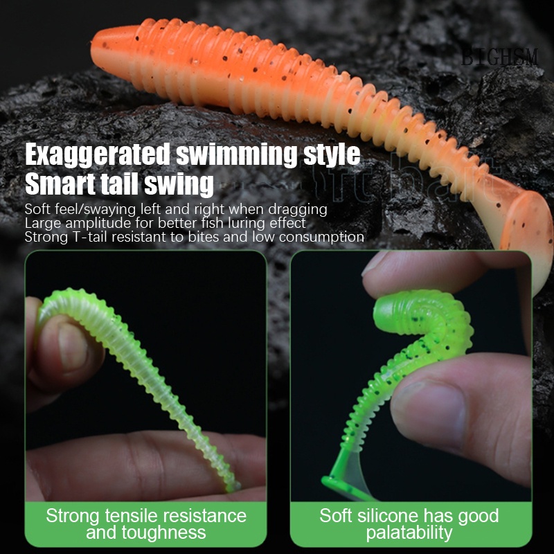 Mồi Câu Cá Hình Chữ t Mềm Mại Chuyên Dụng skk