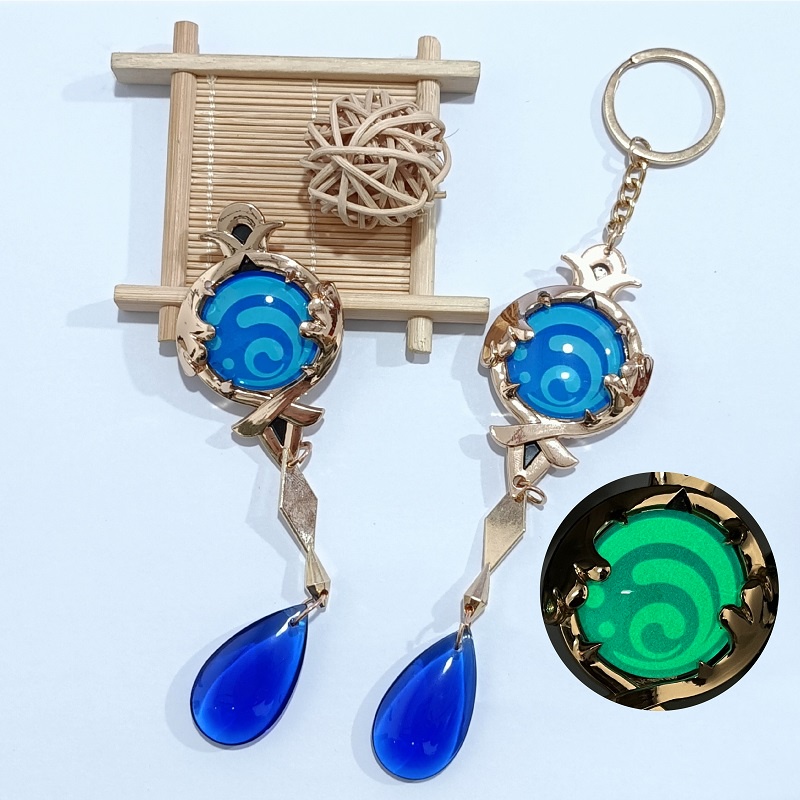 Furina Móc Khóa Kim Loại Phát Quang Hình Tiểu Thuyết