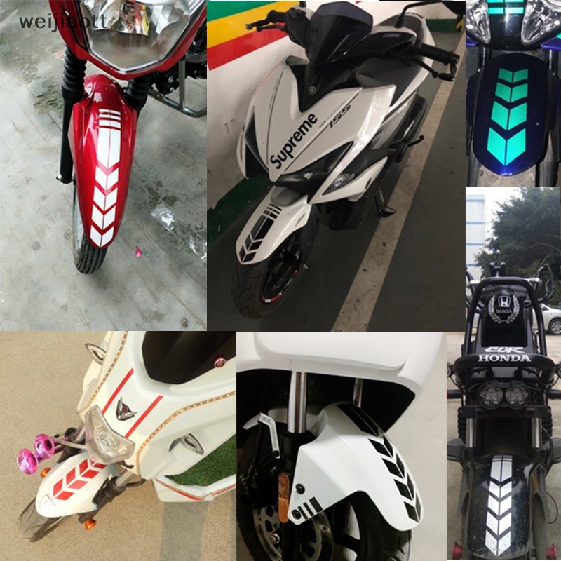 FENDER Weijiaott Đề Can Phản Quang Chống Thấm Nước Hình Mũi Tên Xe Máy Xe Hơi vn