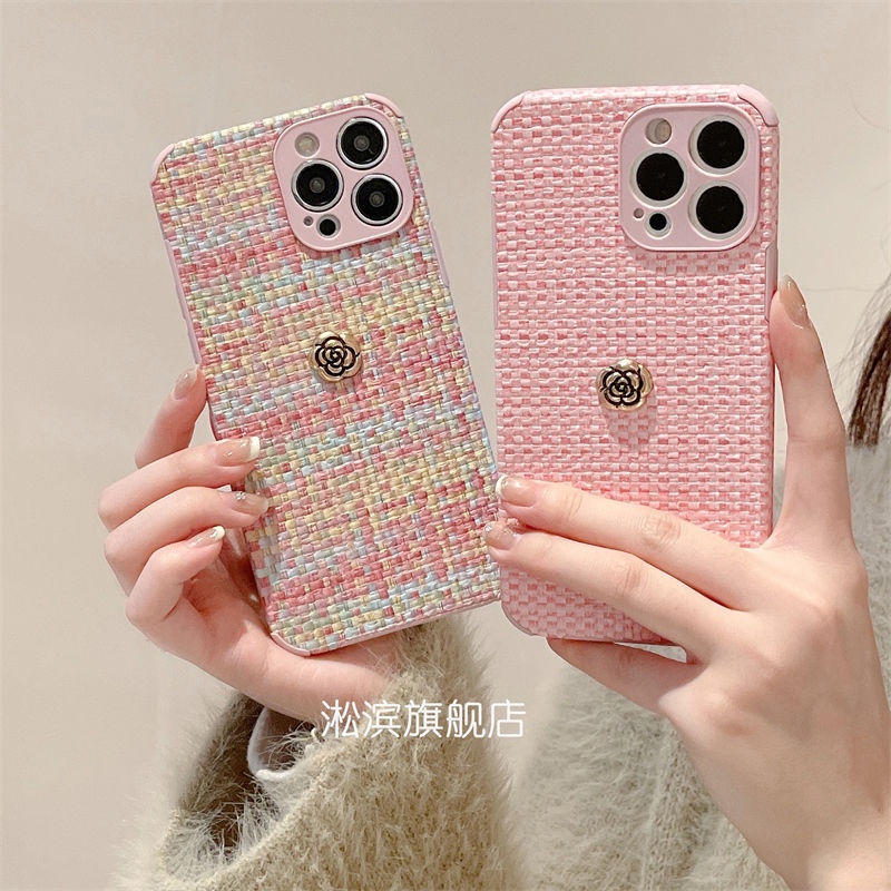 Ốp Điện Thoại Họa Tiết Hoa Sơn Trà Phối Màu Độc Đáo Cho iphone7 7plus 8 8plus xs xr 11 12 13 14 15pro plus promax