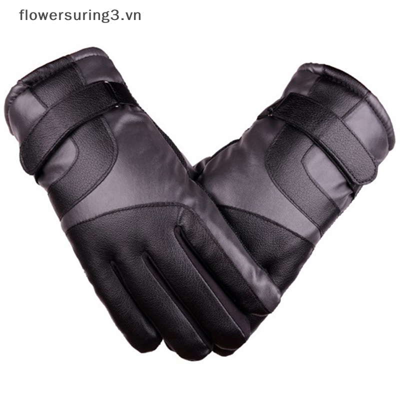 1 Đôi Găng Tay Da Cừu Giữ Ấm Mùa Đông Cho Nam