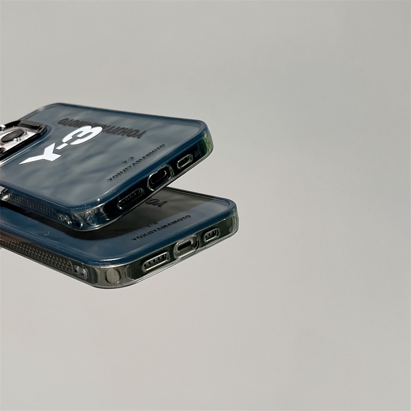 Ốp Điện Thoại Cứng Mạ Điện Hình Sóng Nước y-3 Cho iphone 14 / 13 / 12 pro max / 13pro / 12pro / 12 / iphone 15 / 14 pro max