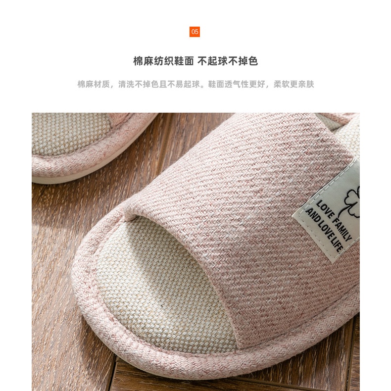 Mới Dép Đi Trong Nhà Chống Mùi Thấm Hút Mồ Hôi Bằng Gỗ Và Vải Lanh Thời Trang Dành Cho Nữ
