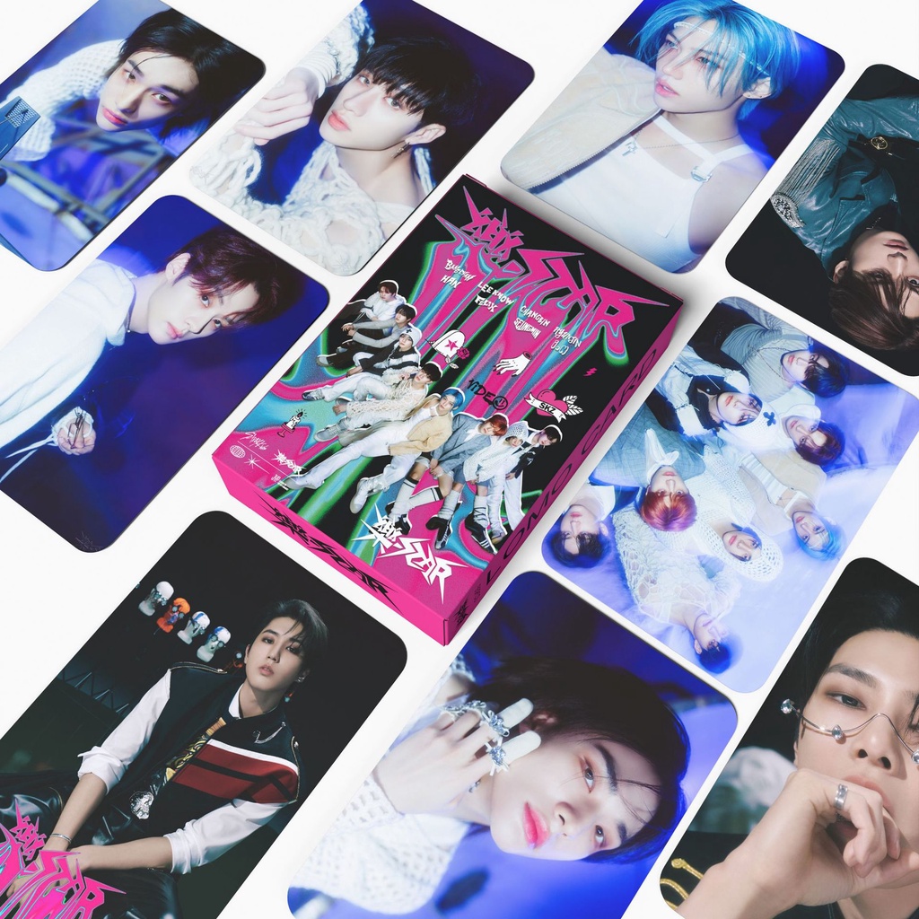 55pcs STRAY KIDS Lomo cards Rock STAR Album HYUNJIN FELIX BANGCHAN Solo Photocards Straykids CHANGBIN HAN I.N LEE KNOW Postcards On Sale JY