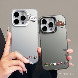 Ốp Điện Thoại Hình Gấu Cho iphone11 12 13 14 15 15pro 12promax 13promax 14pro 14promax 14plus 4do7