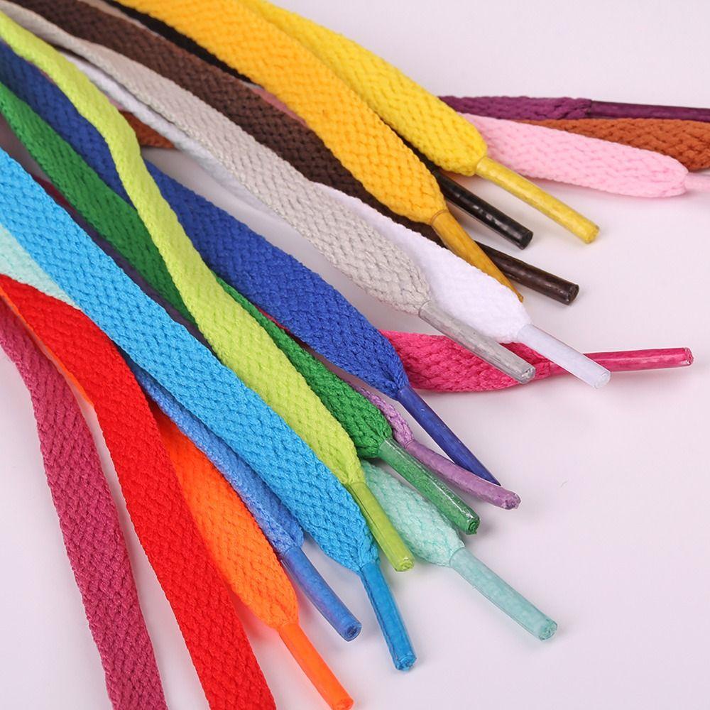 Dây Giày Thể Thao Bện Chéo Màu Trơn Siêu Bền 120cm